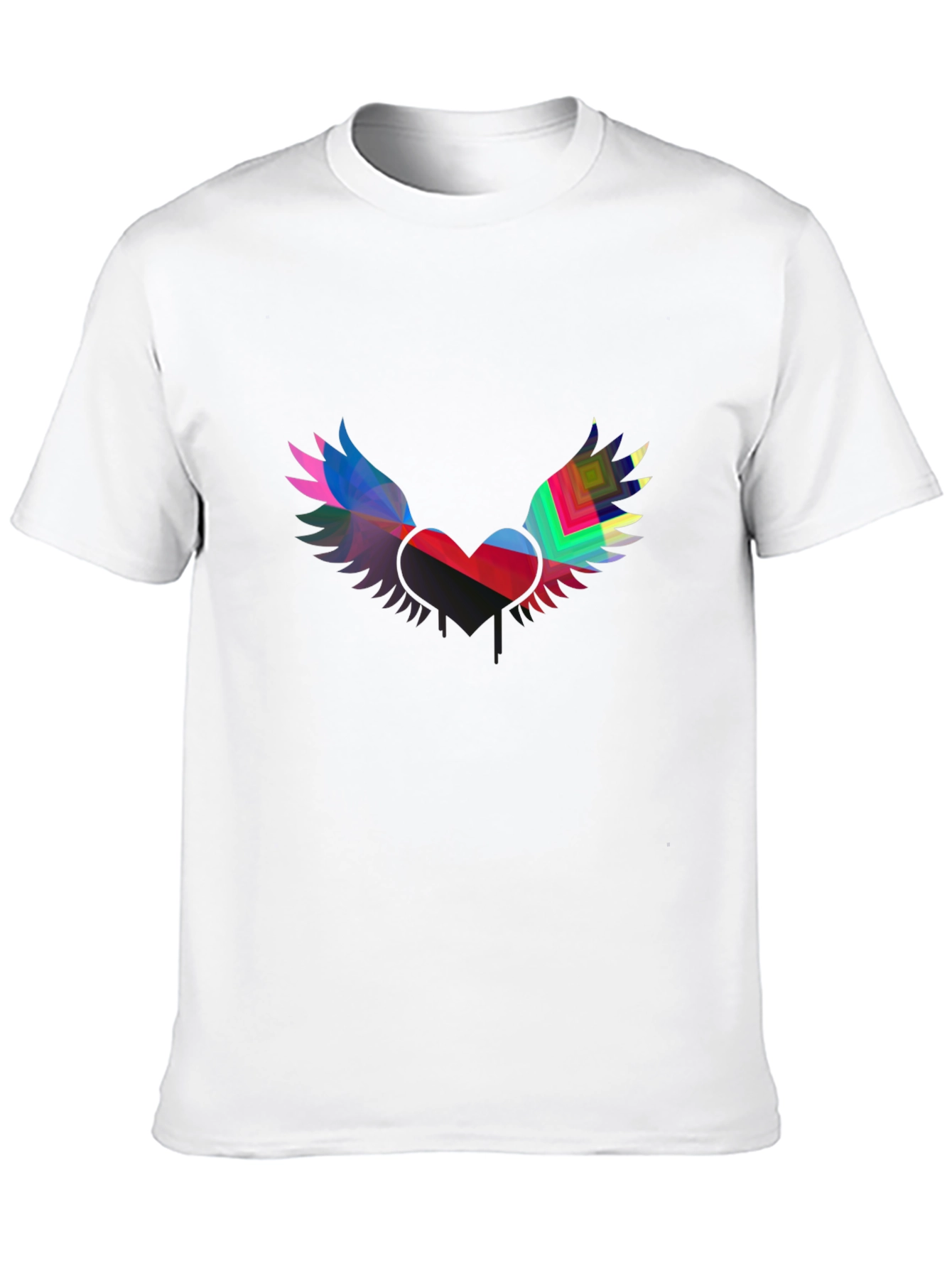 Winged Heart Graphic Black Tee
