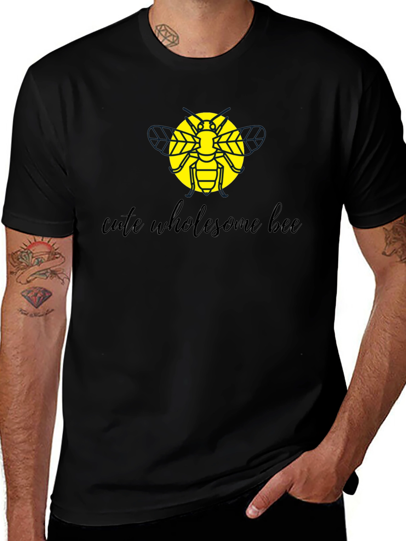Cute Wholesome Bee Graphic Tee
