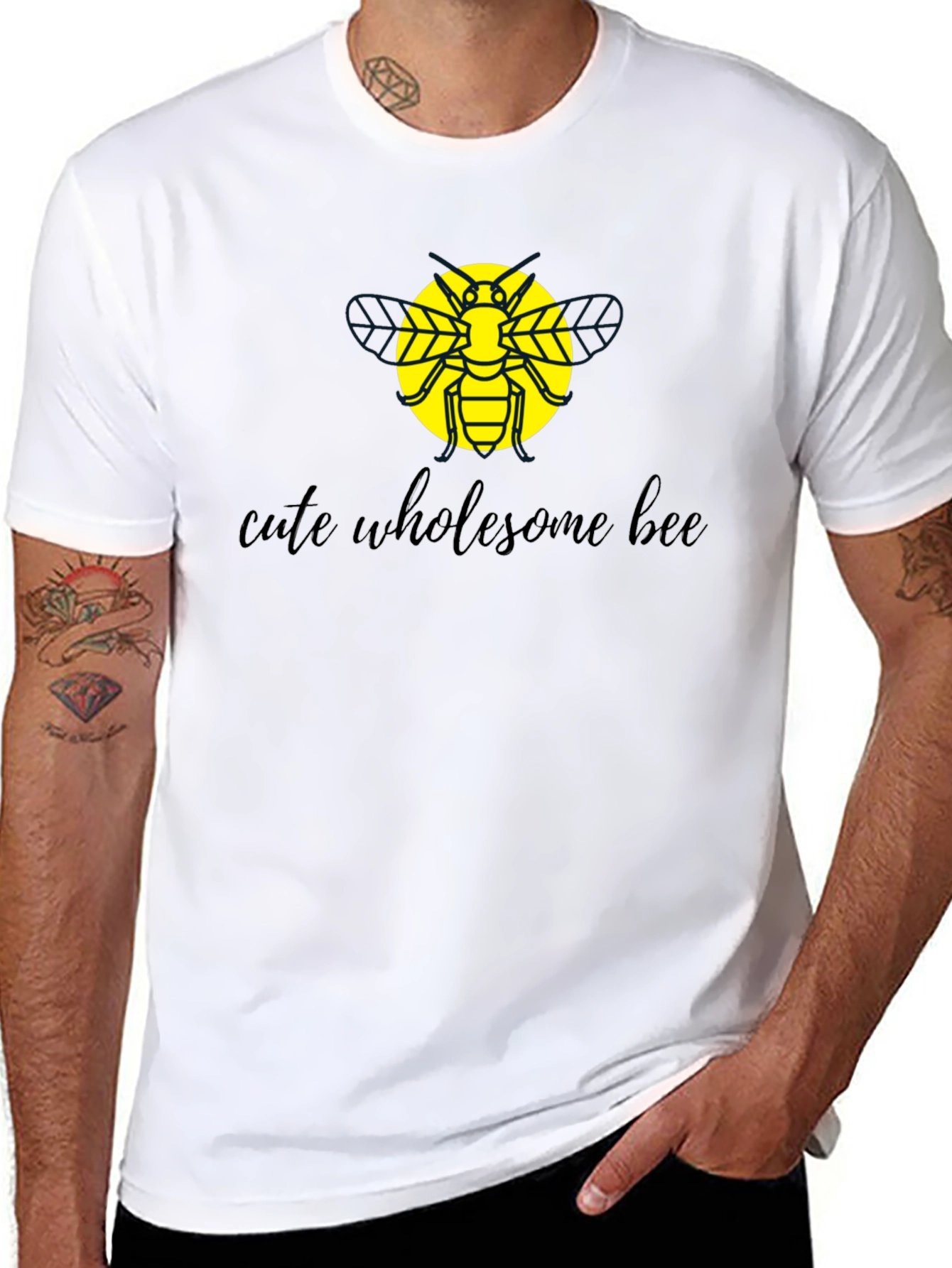 Cute Wholesome Bee Graphic Tee