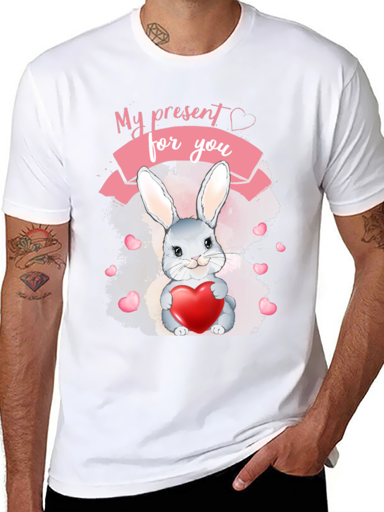 My Present For You Rabbit Heart T-Shirt