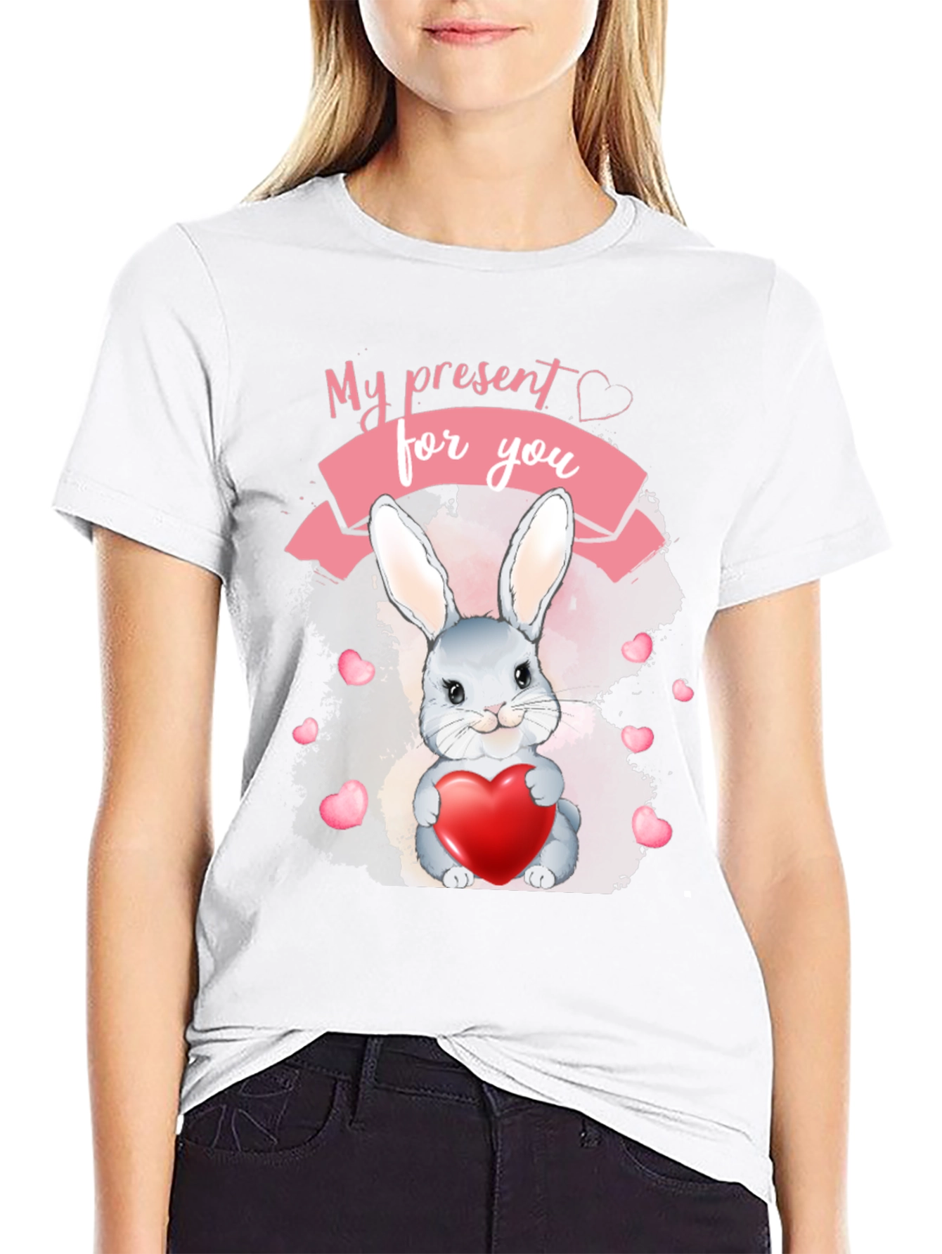 My Present For You Rabbit Heart T-Shirt