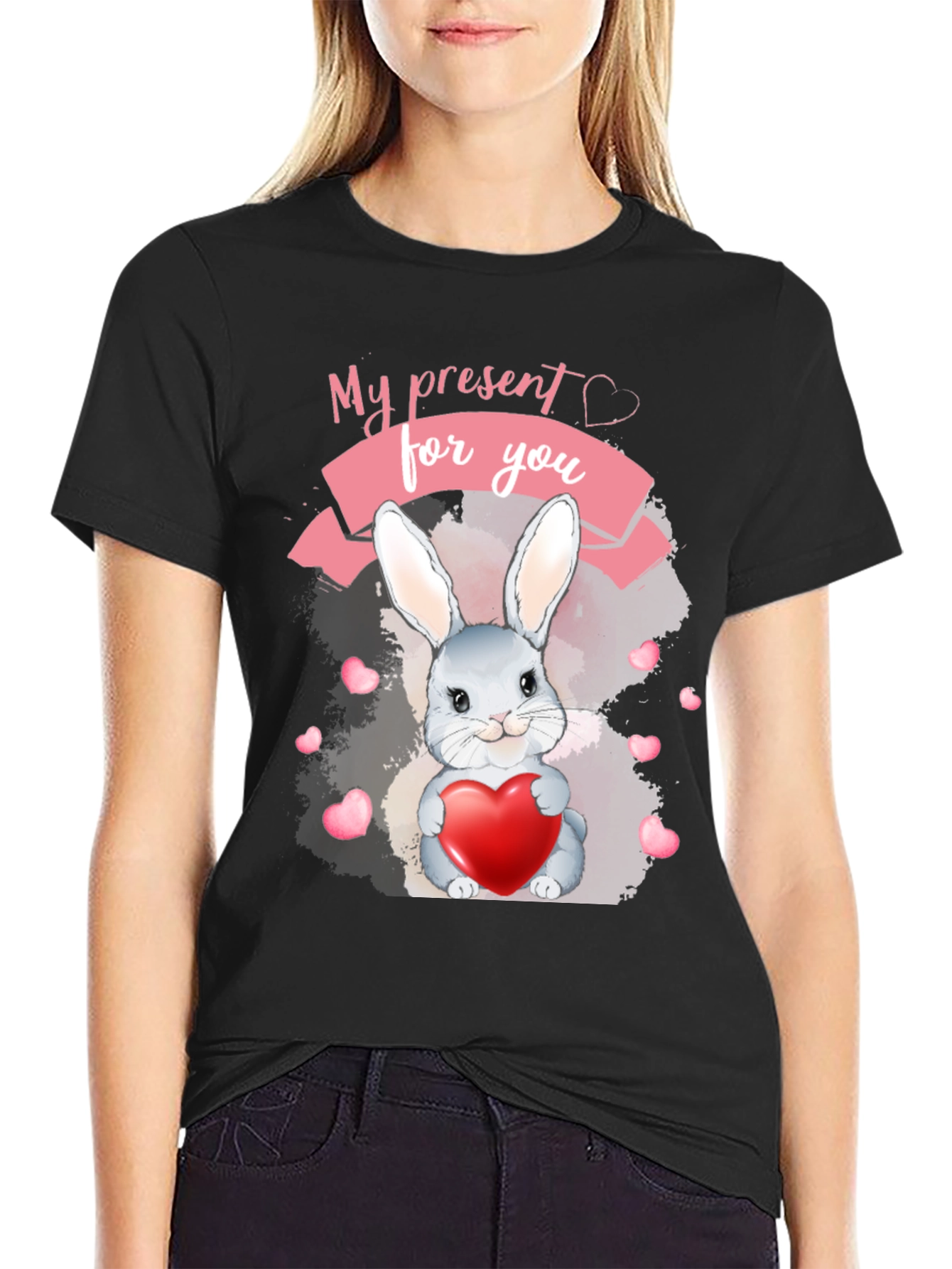 My Present For You Rabbit Heart T-Shirt