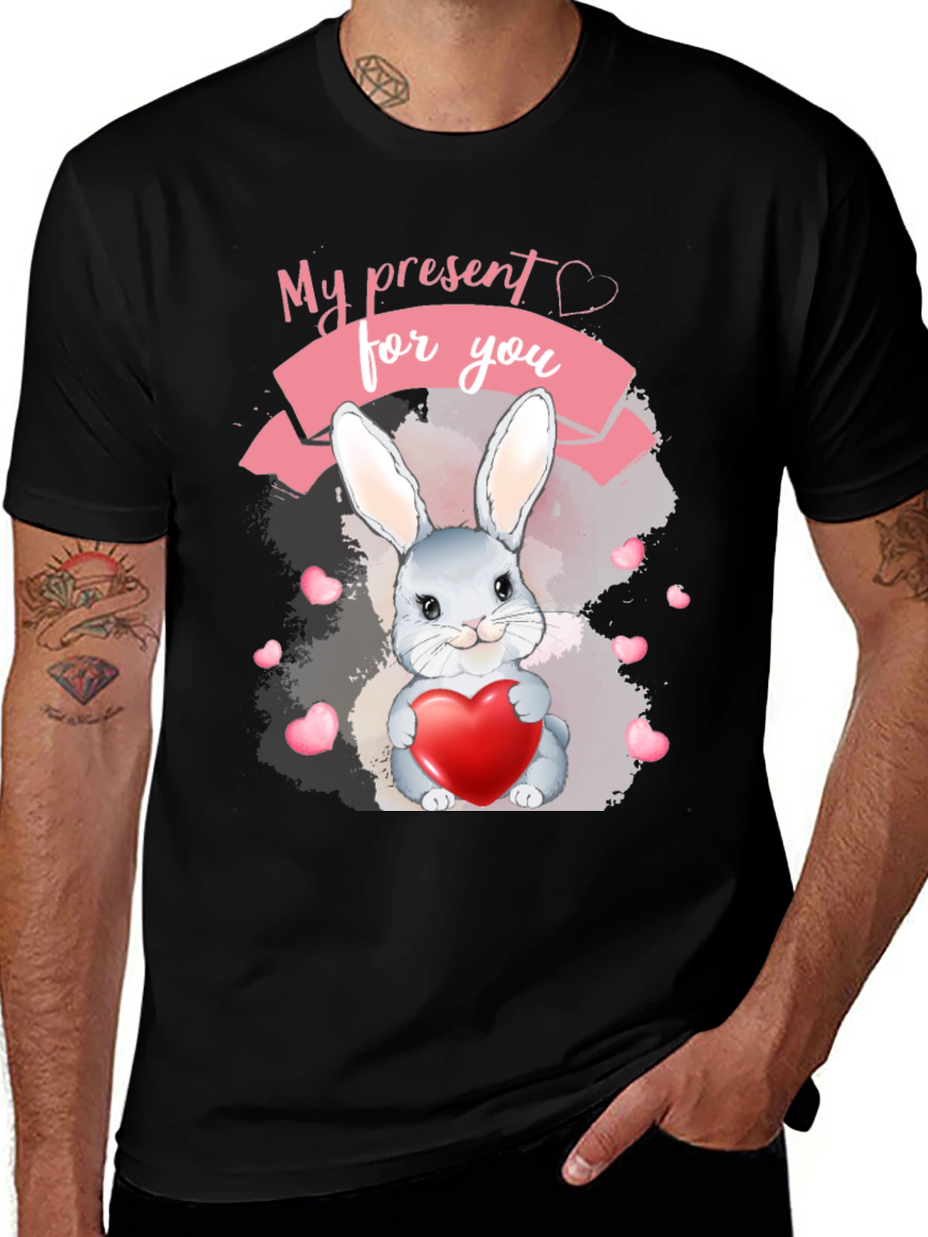 My Present For You Rabbit Heart T-Shirt