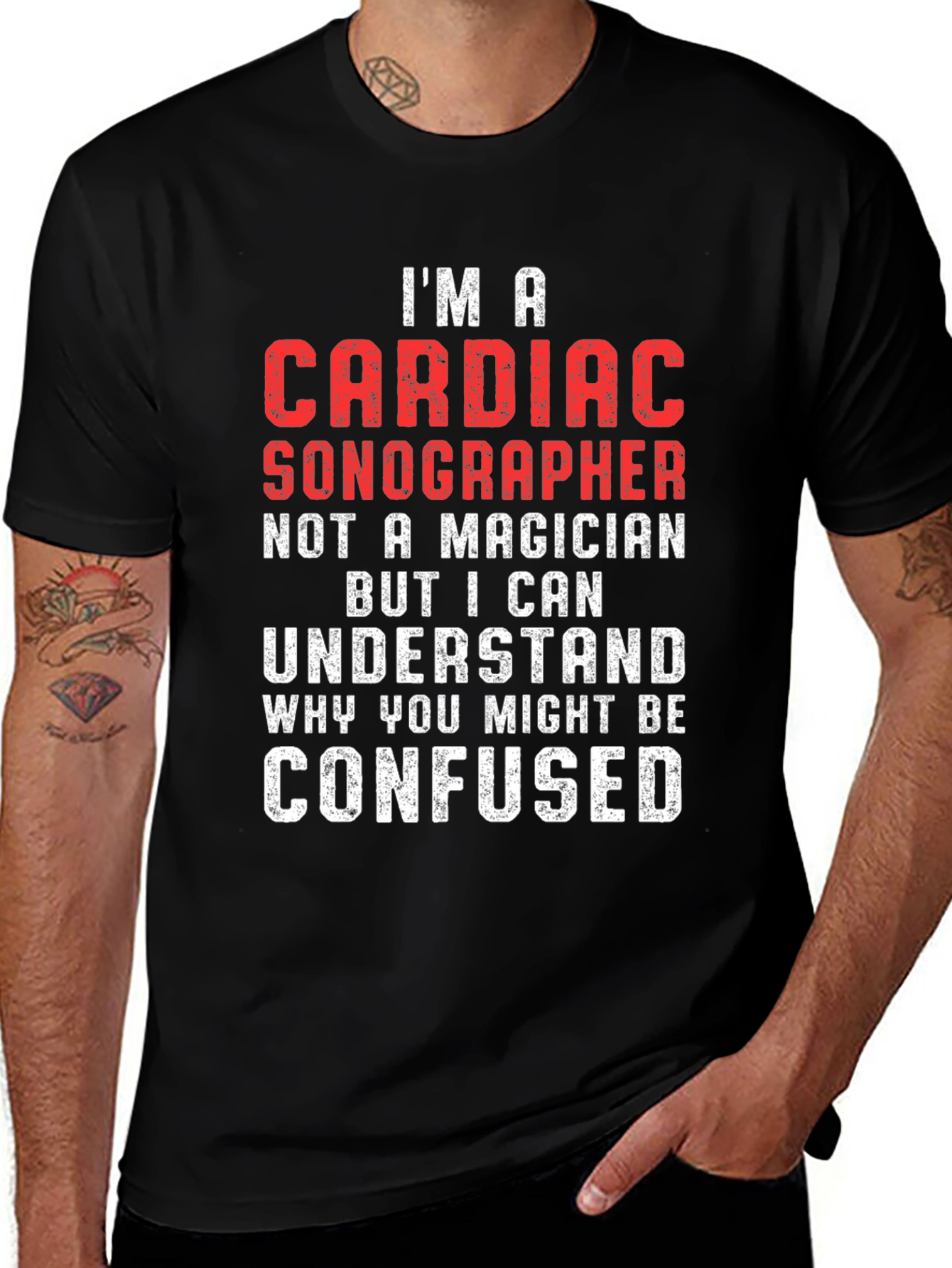 Cardiac Sonographer T-Shirt - Funny Medical Profession Tee