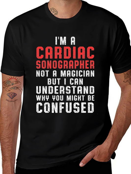 Cardiac Sonographer T-Shirt - Funny Medical Profession Tee