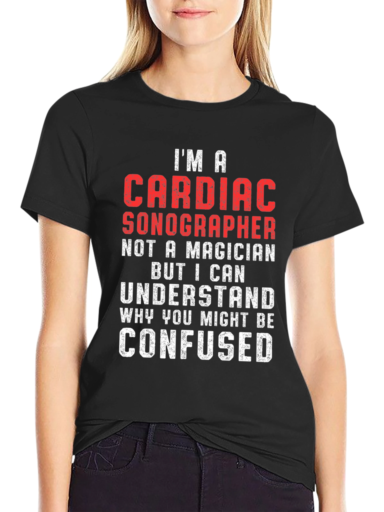 Cardiac Sonographer T-Shirt - Funny Medical Profession Tee