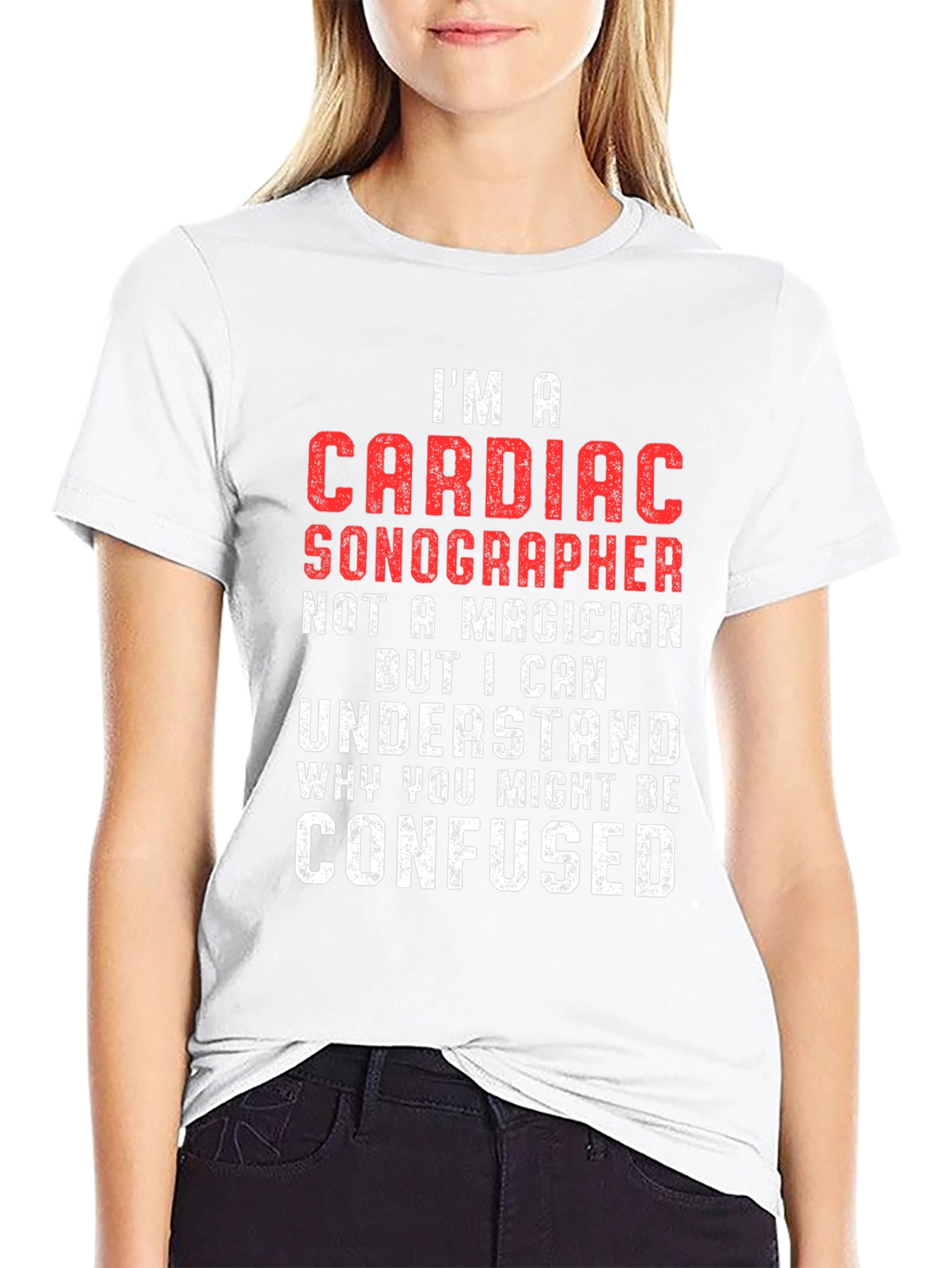 Cardiac Sonographer T-Shirt - Funny Medical Profession Tee