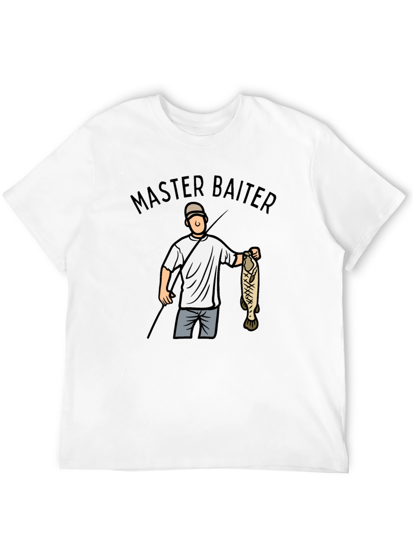Master Baiter T-Shirt - Fishing Humor Tee