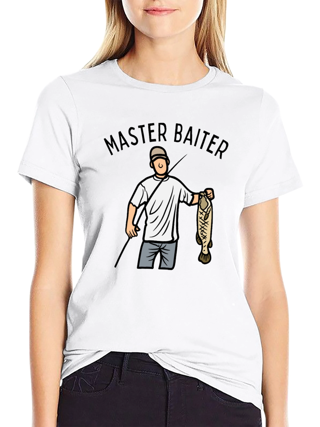 Master Baiter T-Shirt - Fishing Humor Tee