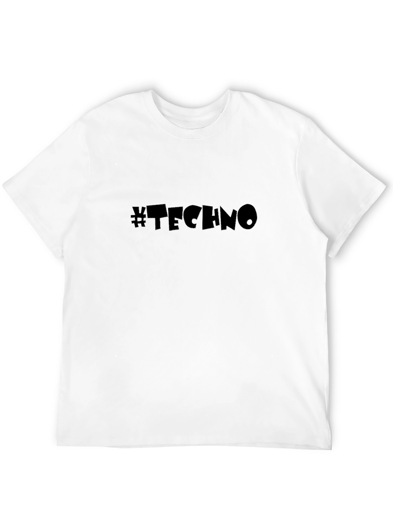 Black #TECHNO Graphic T-Shirt - Music Lover Tee