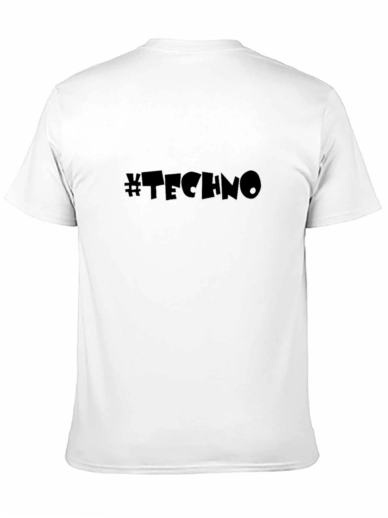 Black #TECHNO Graphic T-Shirt - Music Lover Tee