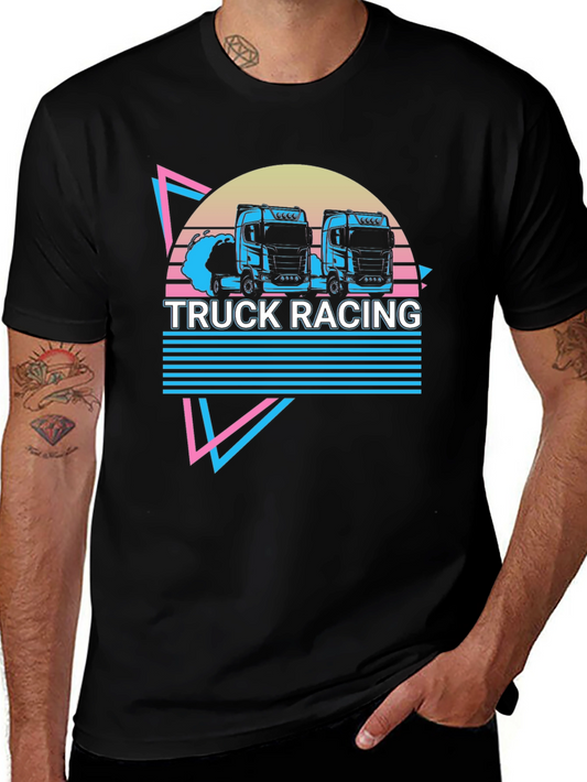 Truck Racing Retro Graphic Tee
