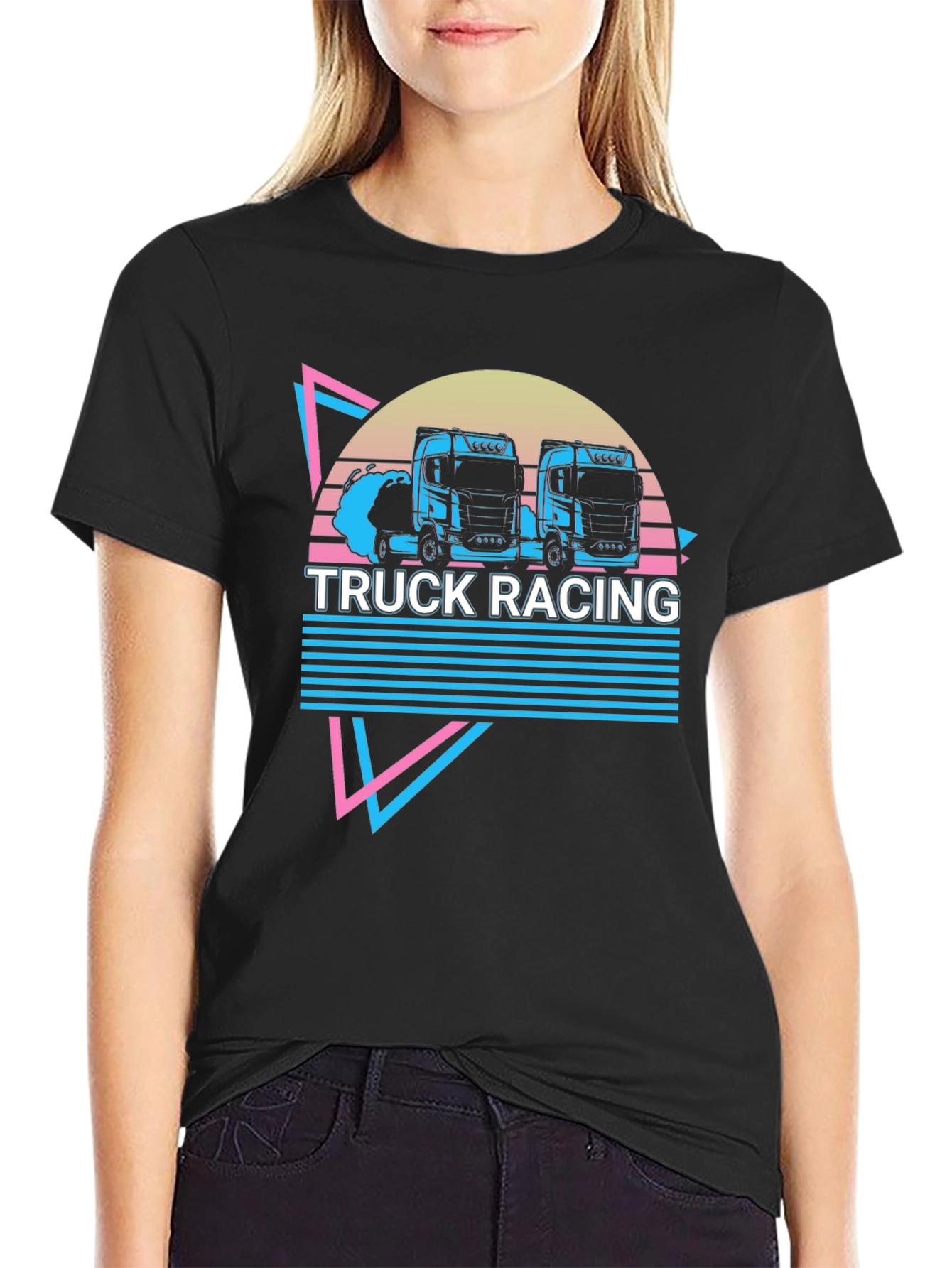 Truck Racing Retro Graphic Tee