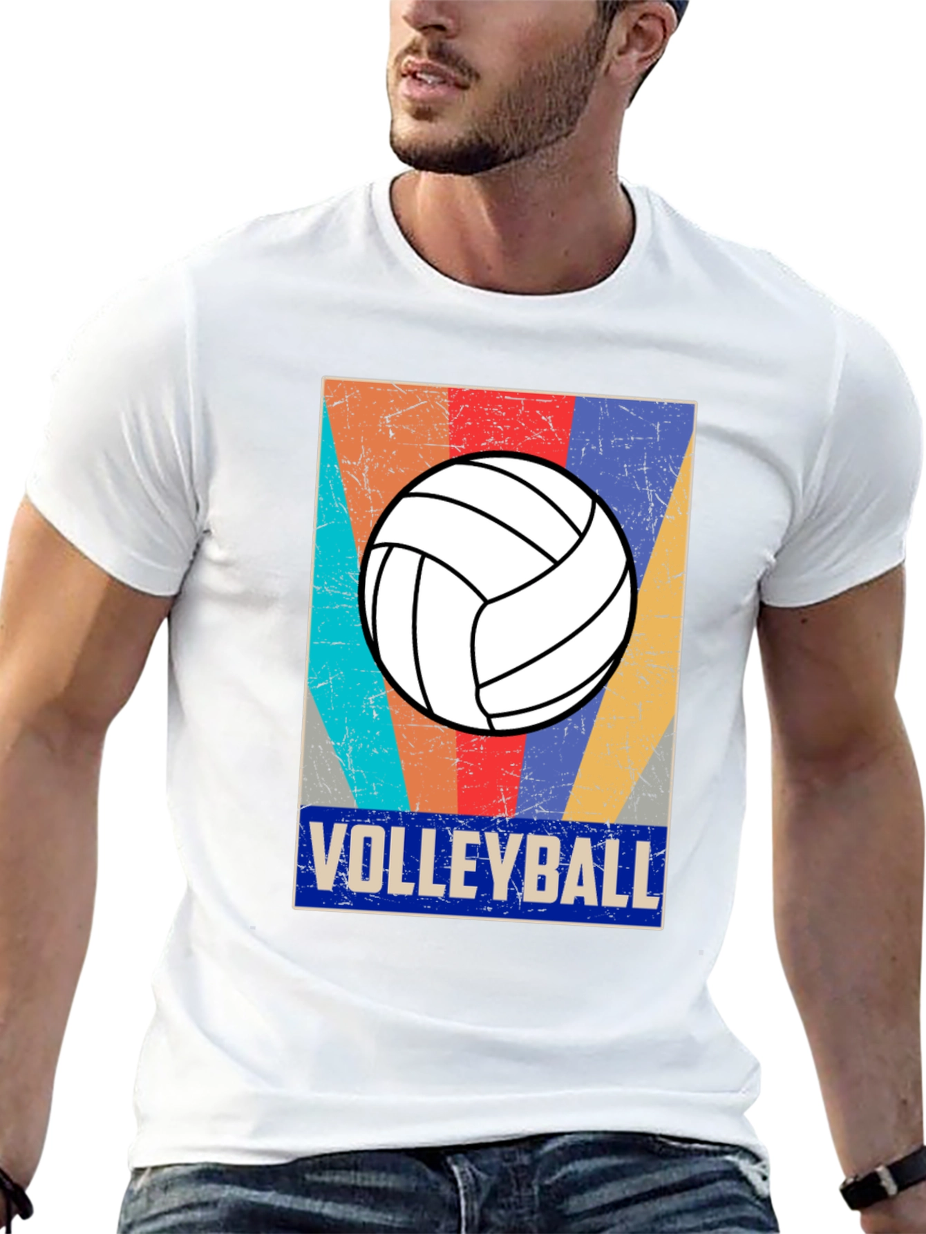 Retro Volleyball Graphic T-Shirt