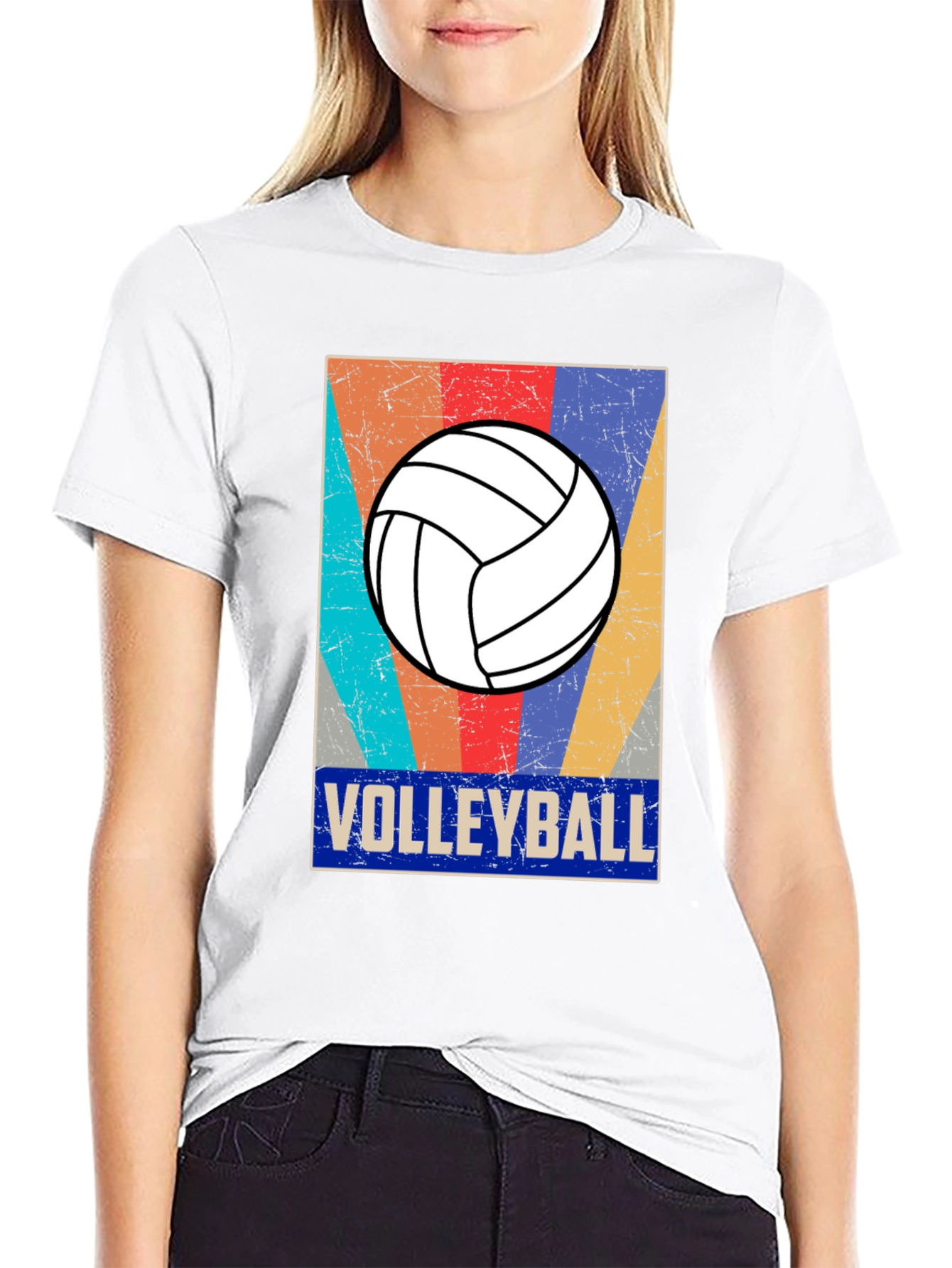 Retro Volleyball Graphic T-Shirt