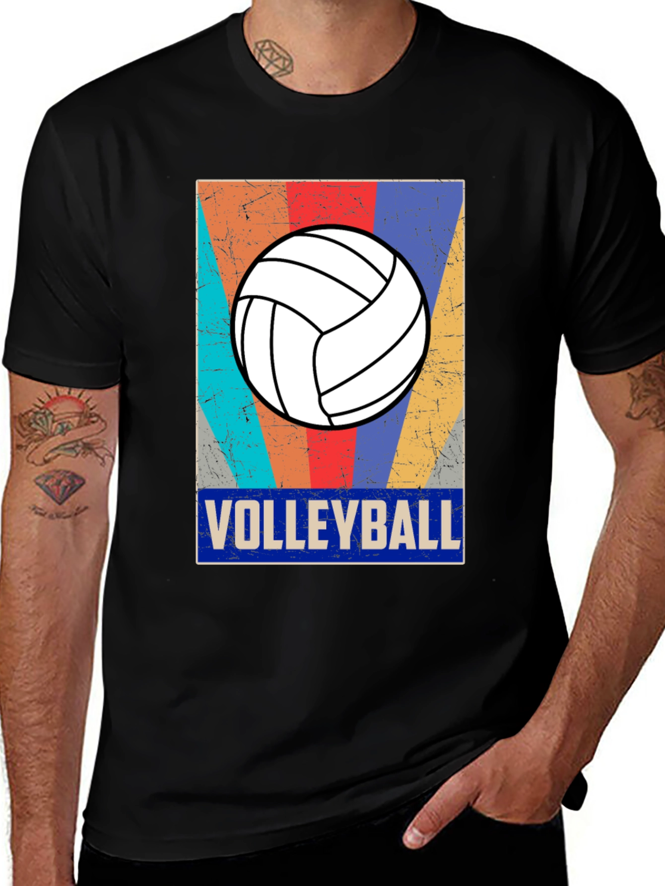 Retro Volleyball Graphic T-Shirt