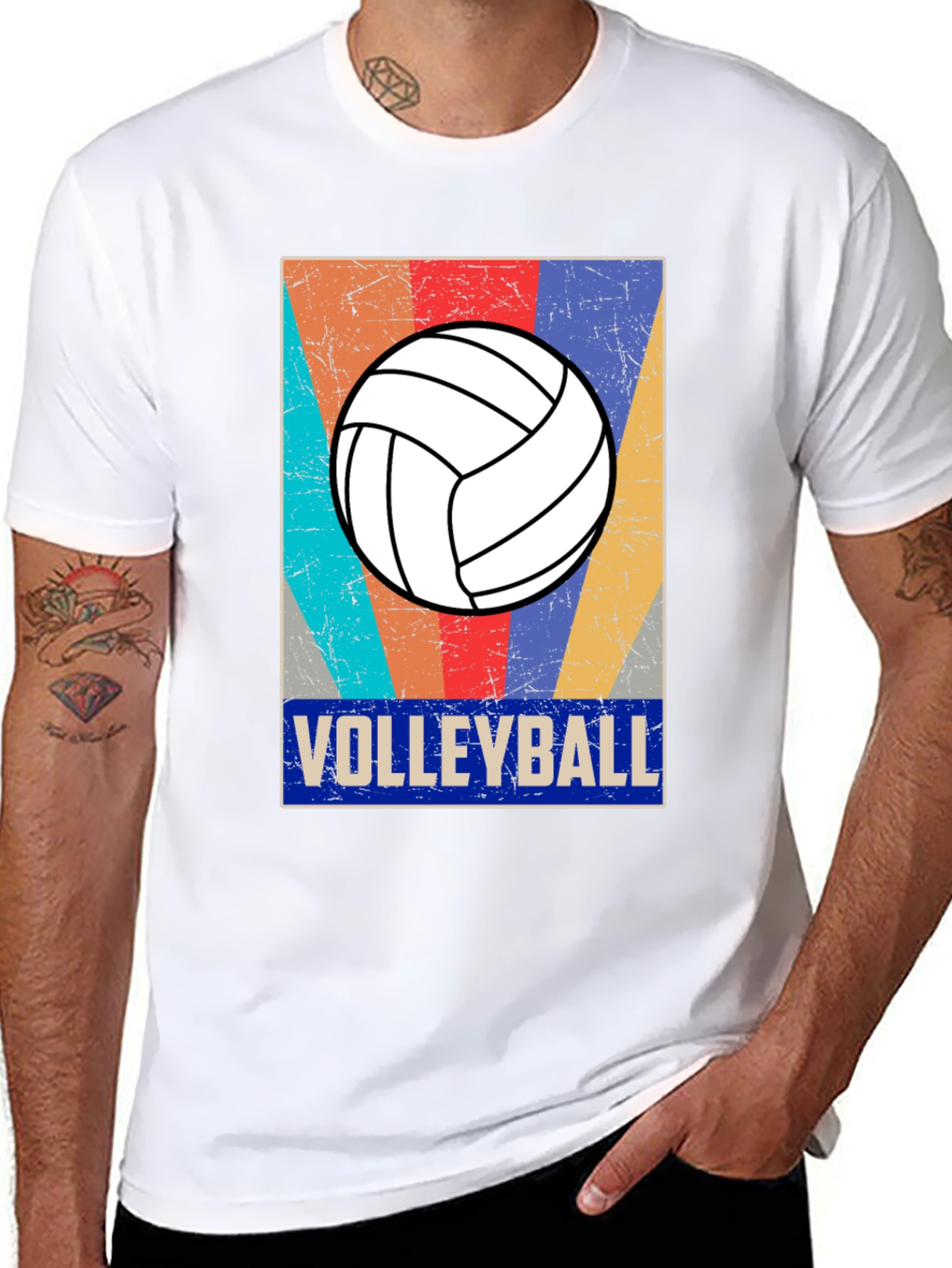Retro Volleyball Graphic T-Shirt