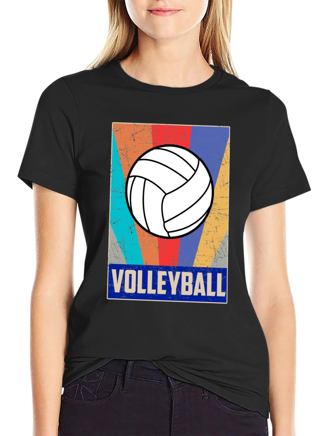Retro Volleyball Graphic T-Shirt
