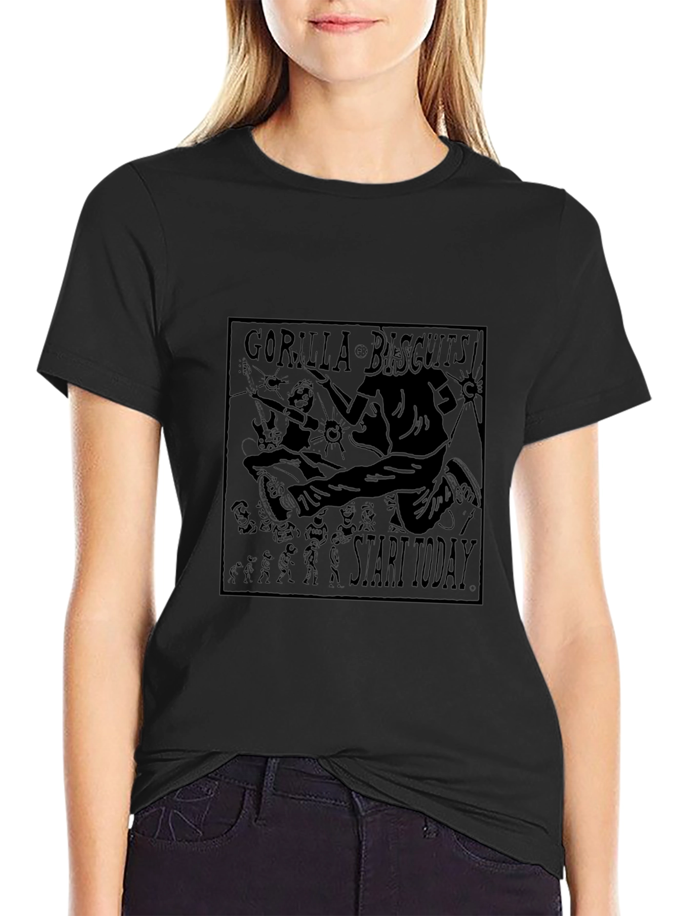 Gorilla Biscuits T-Shirt - Start Today - Black