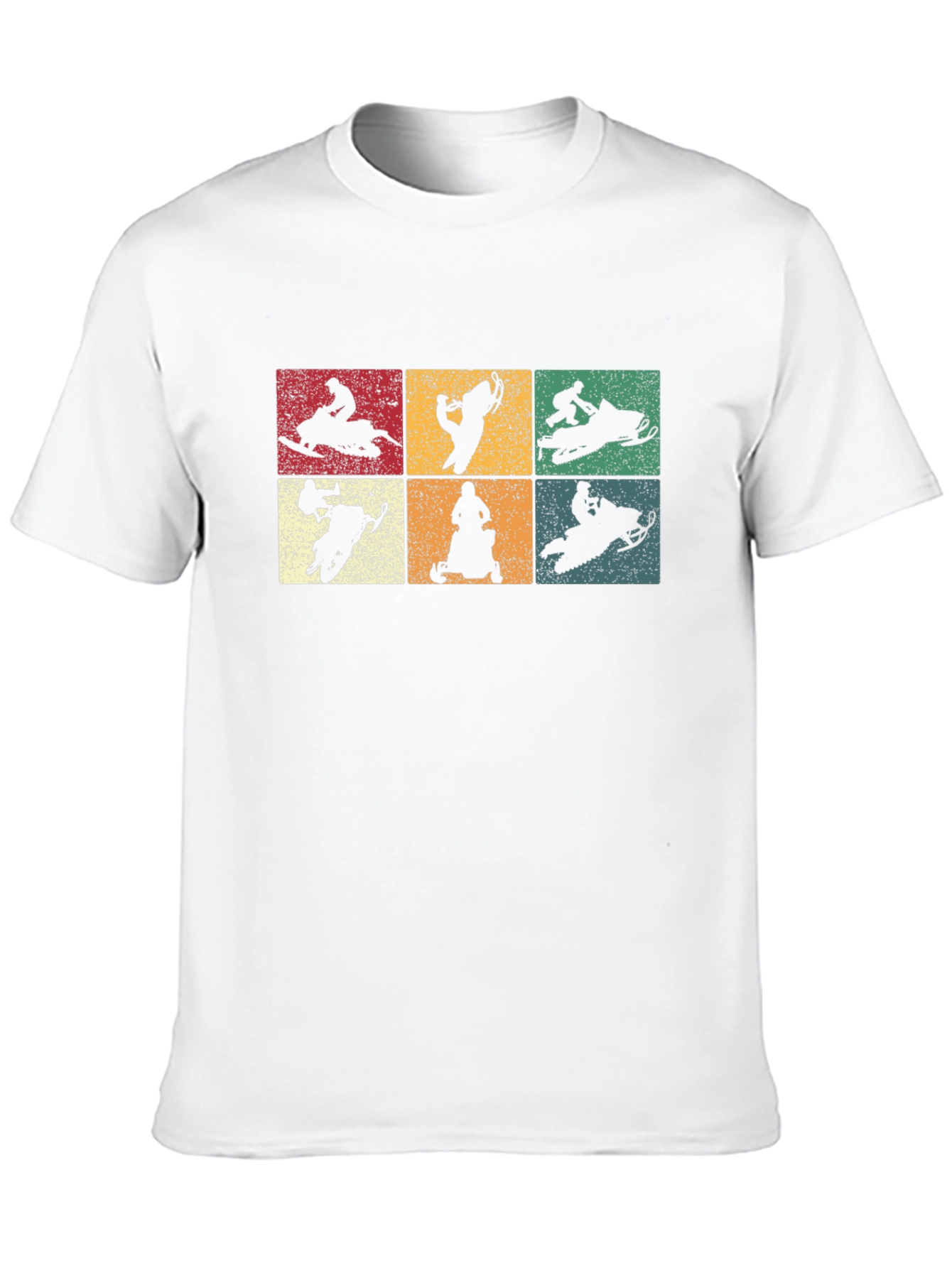 Retro Snowmobile Silhouette T-Shirt