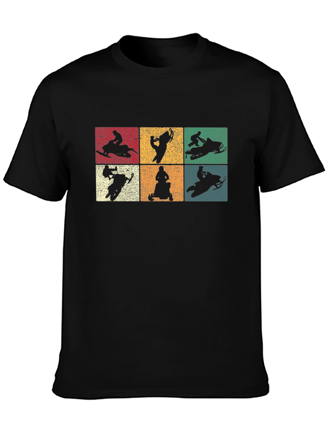 Retro Snowmobile Silhouette T-Shirt