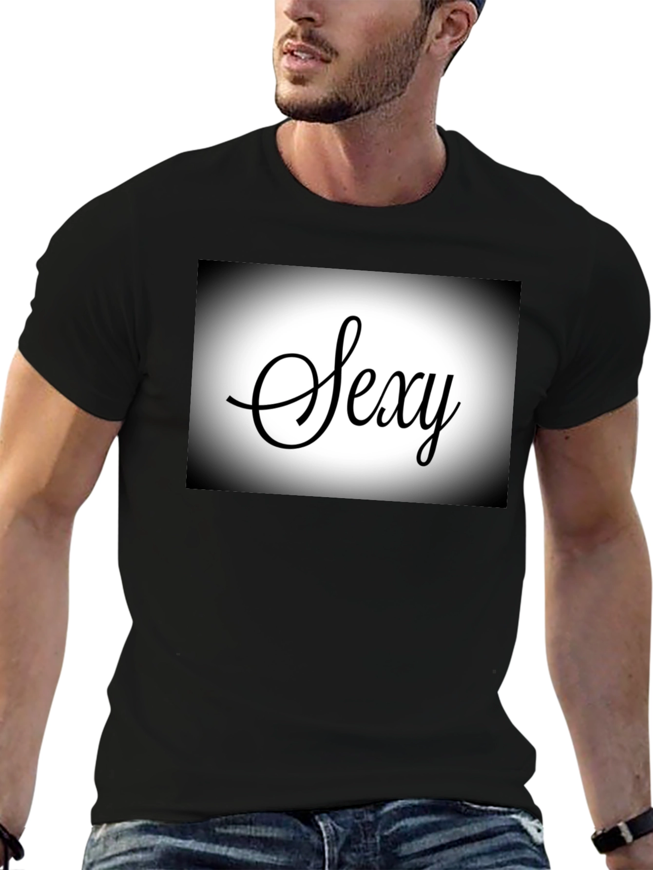 Sexy Script Black T-Shirt