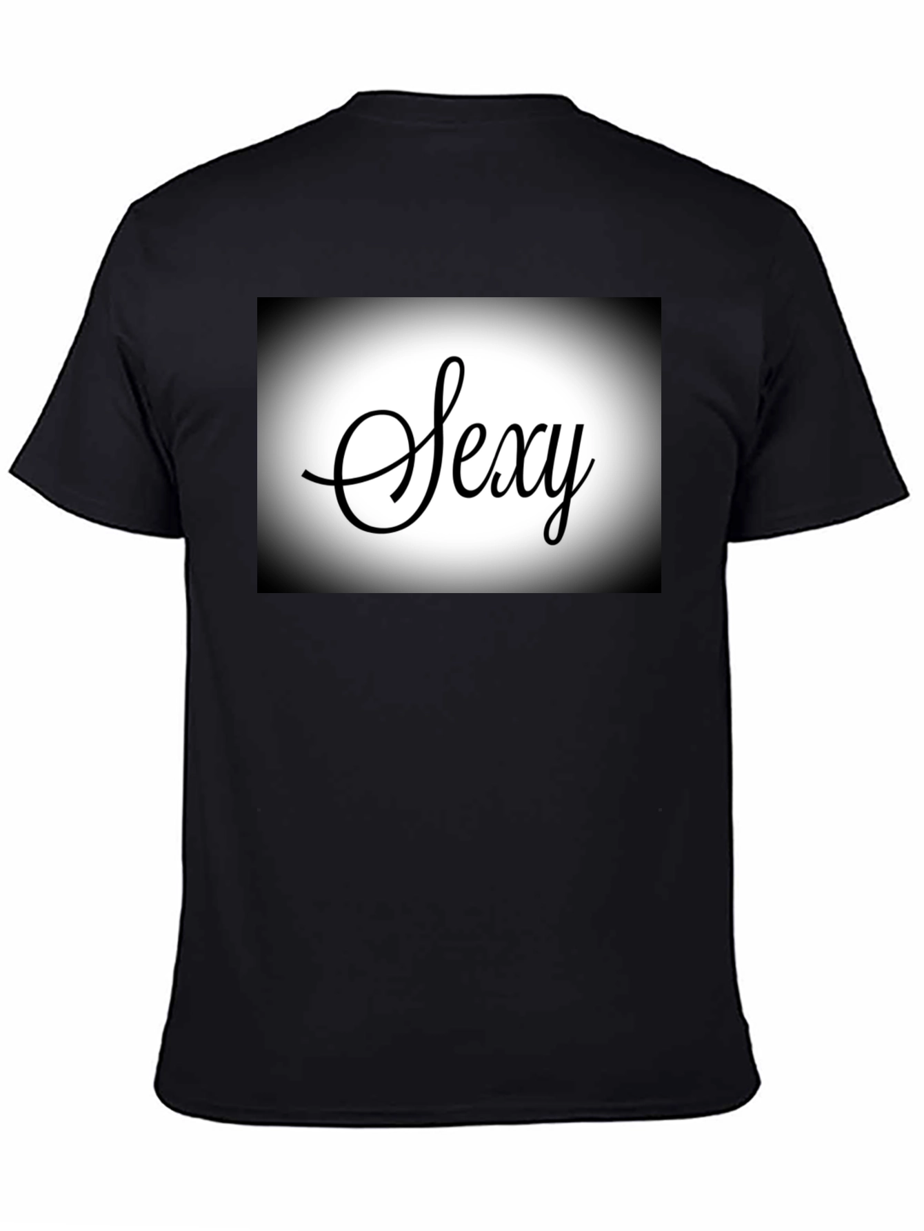 Sexy Script Black T-Shirt