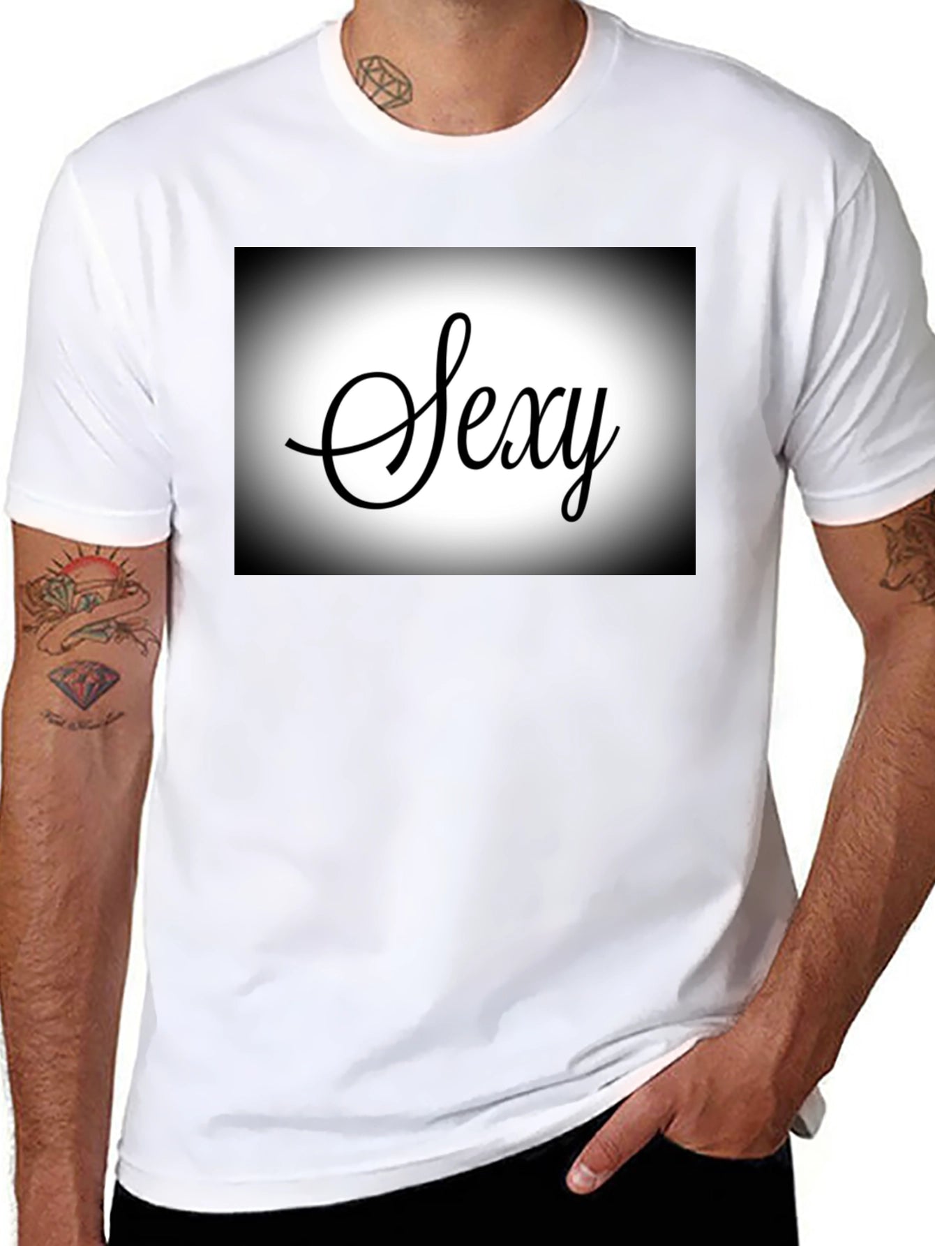 Sexy Script Black T-Shirt