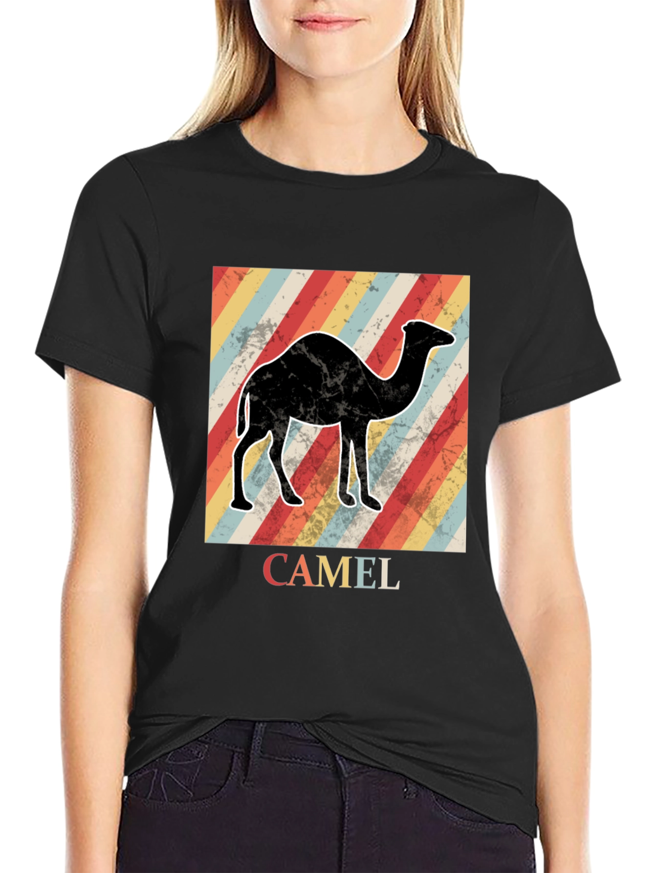 Retro Camel Graphic T-Shirt