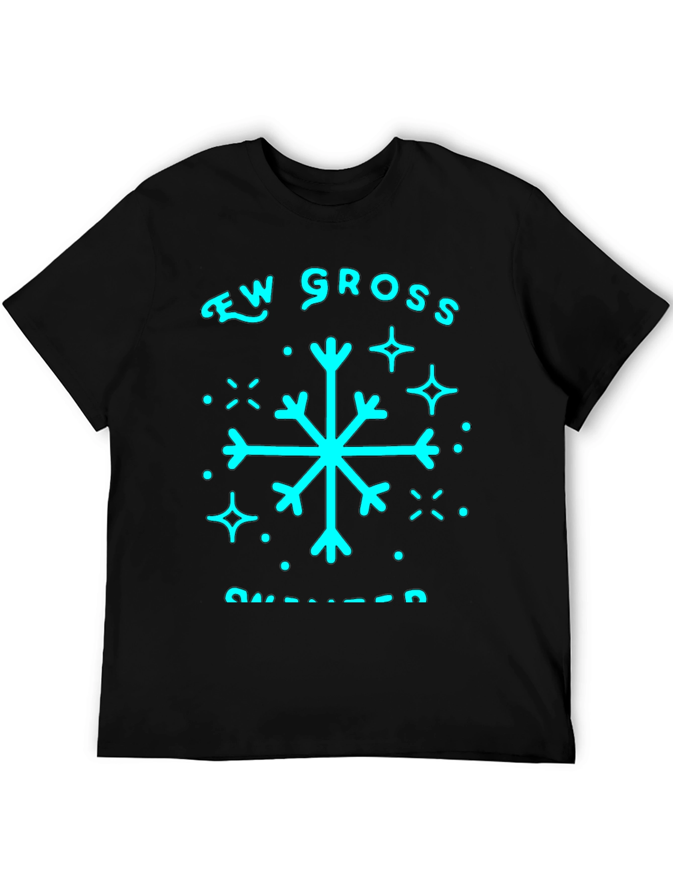 Snow Gross T-Shirt - Black Crewneck Tee