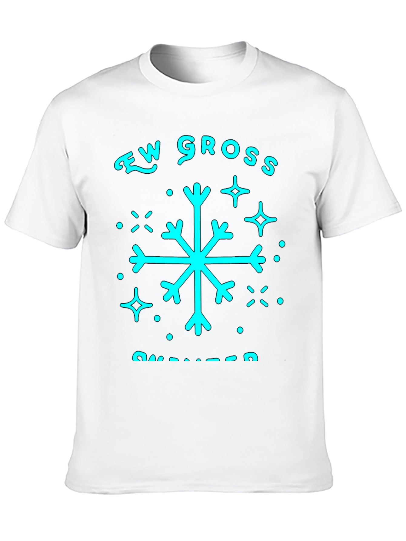 Snow Gross T-Shirt - Black Crewneck Tee
