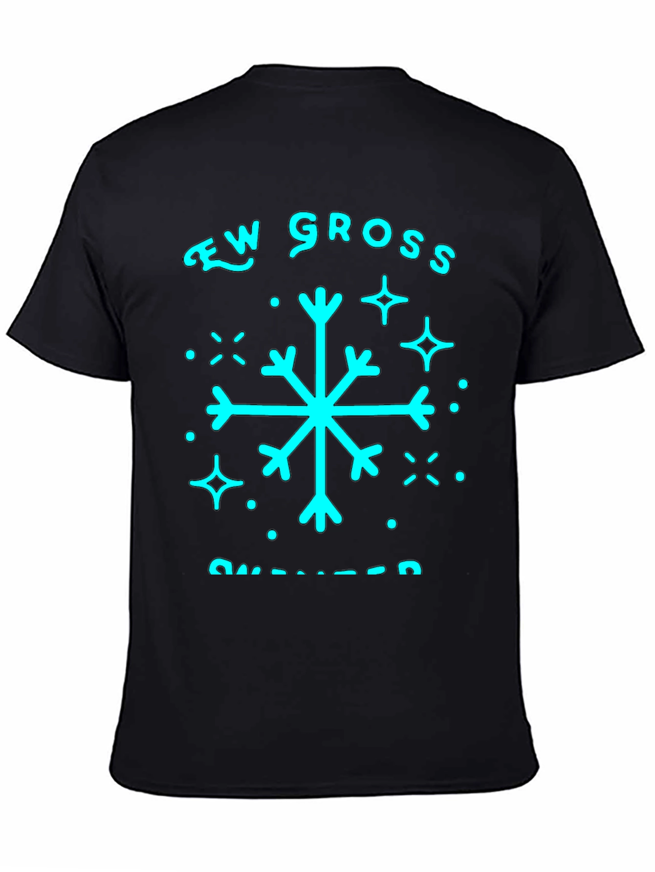Snow Gross T-Shirt - Black Crewneck Tee