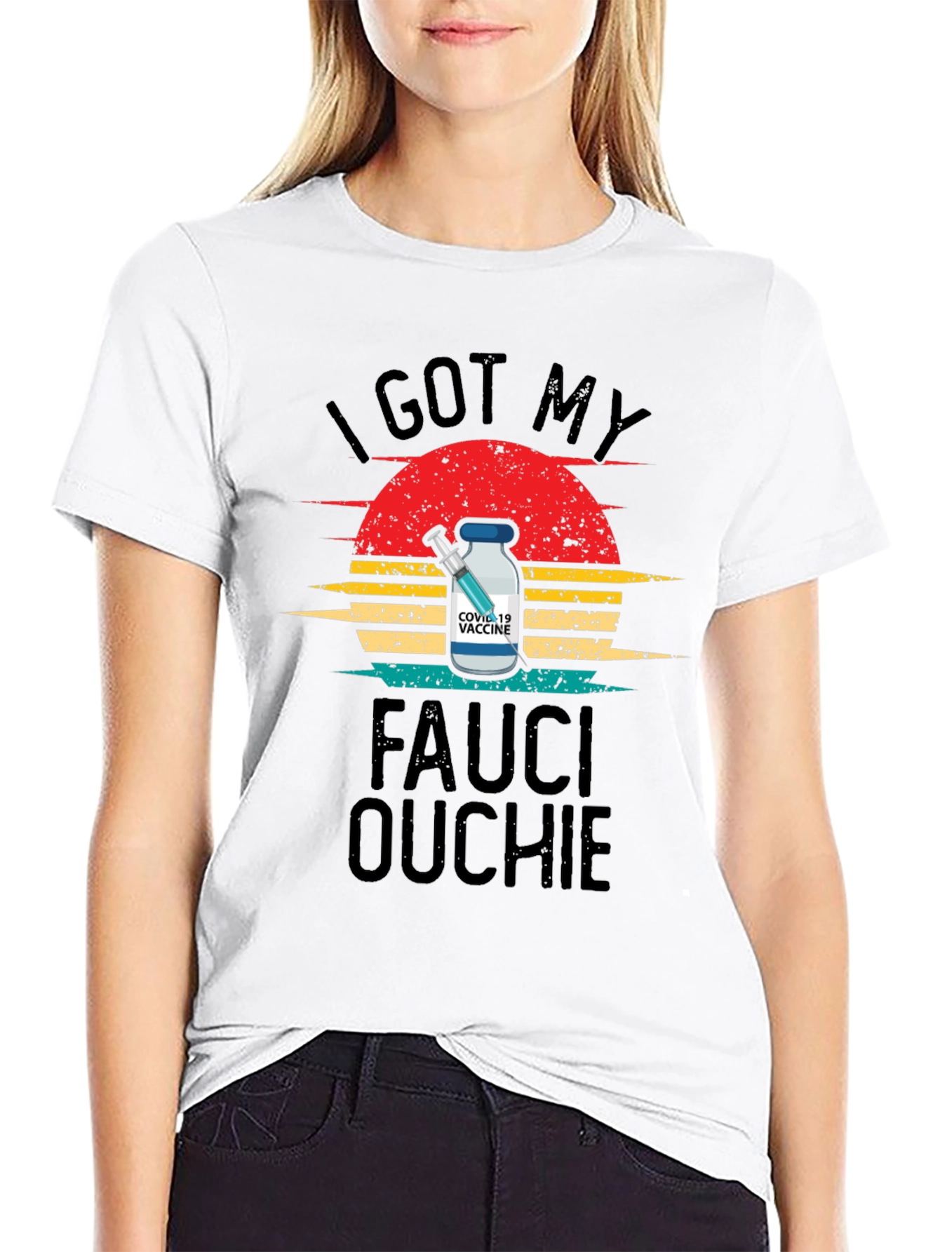 I Got My Fauci Ouchie Retro T-Shirt