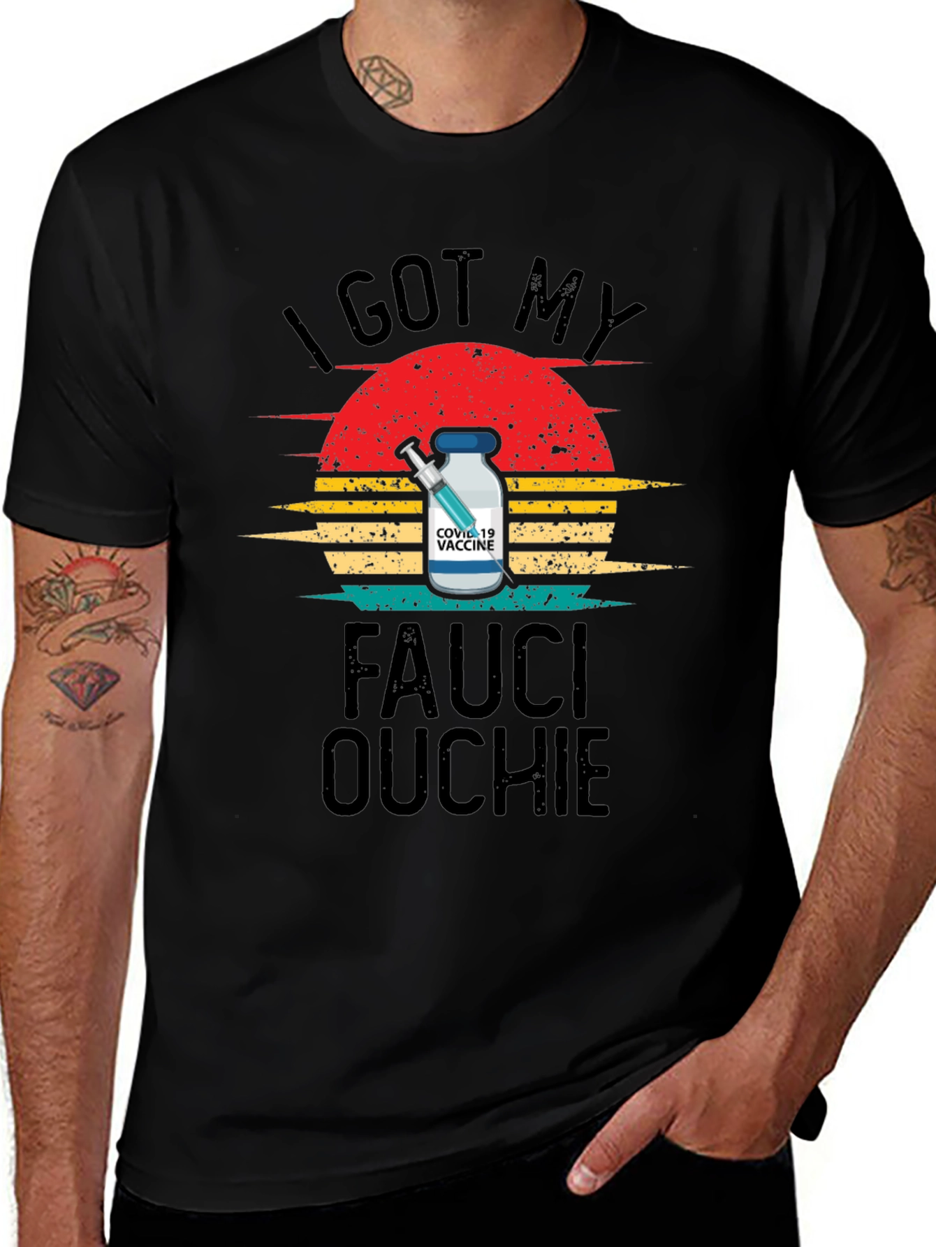 I Got My Fauci Ouchie Retro T-Shirt
