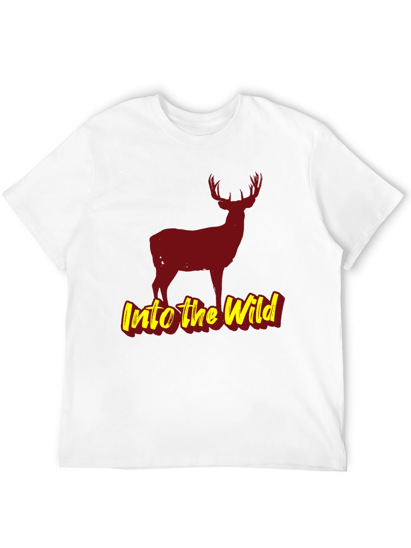Into the Wild Black Deer Graphic T-Shirt