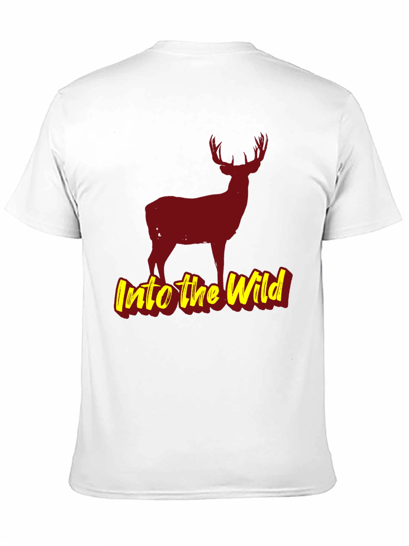 Into the Wild Black Deer Graphic T-Shirt