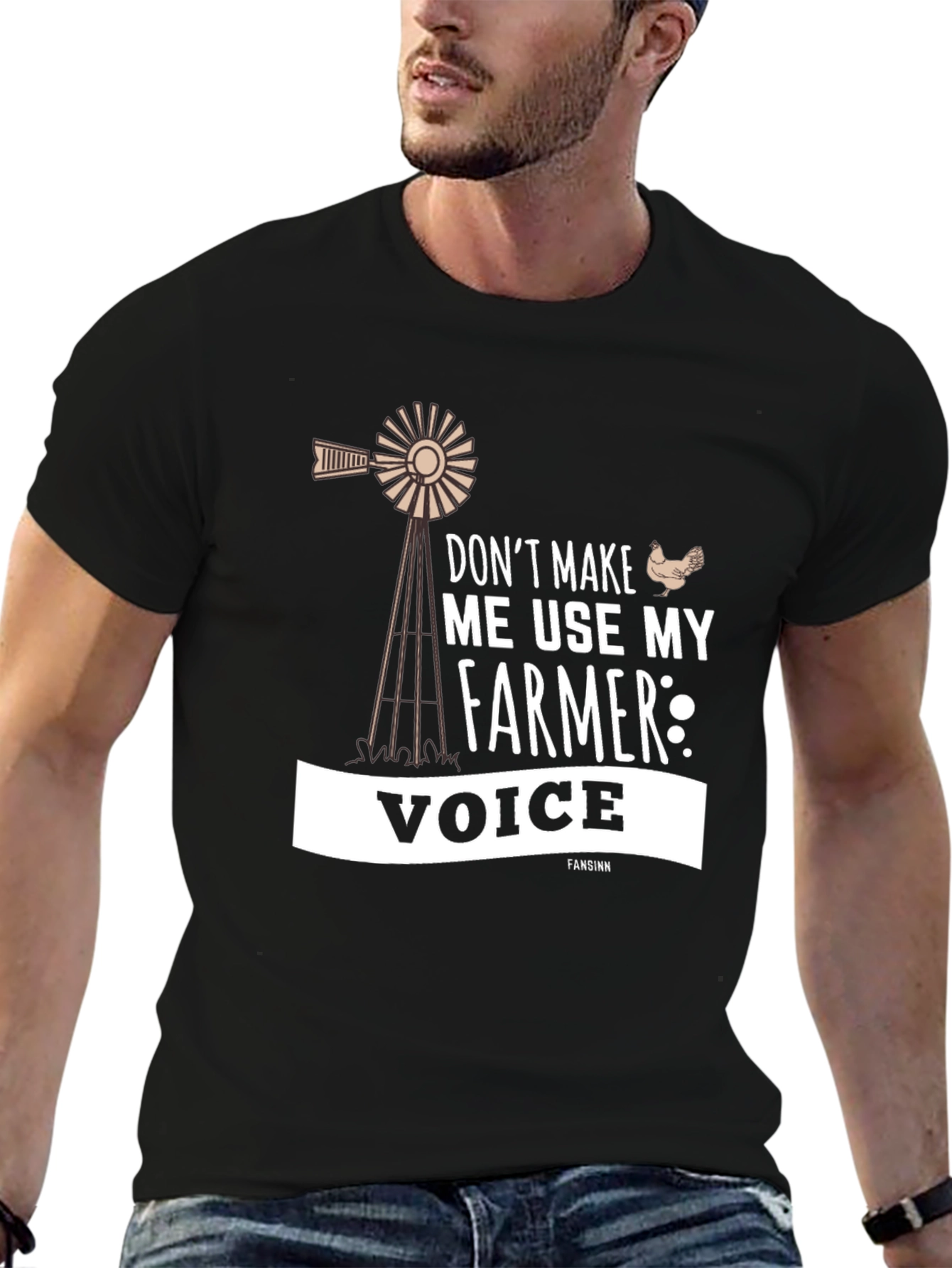 Funny Farmer Voice Graphic Tee