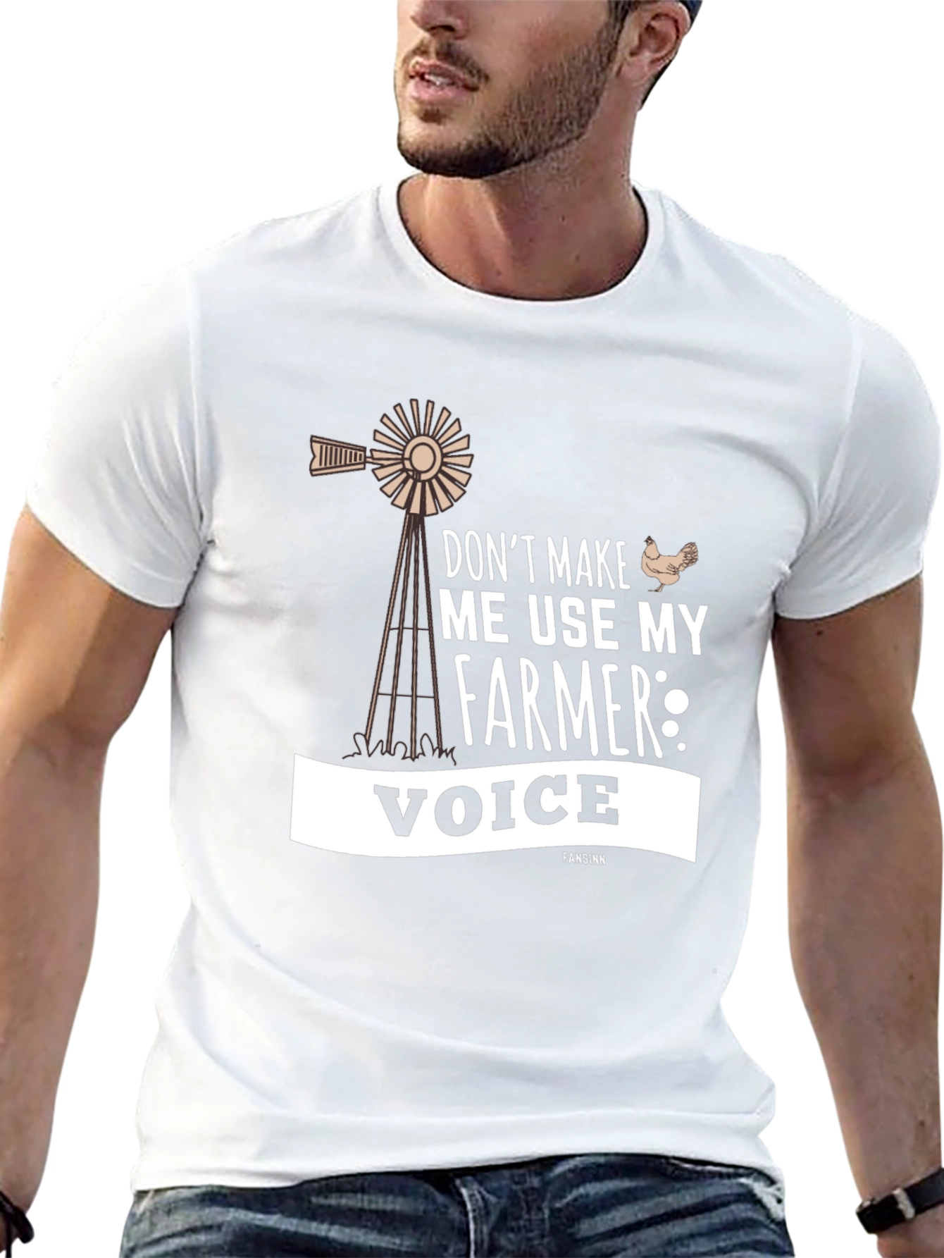 Funny Farmer Voice Graphic Tee