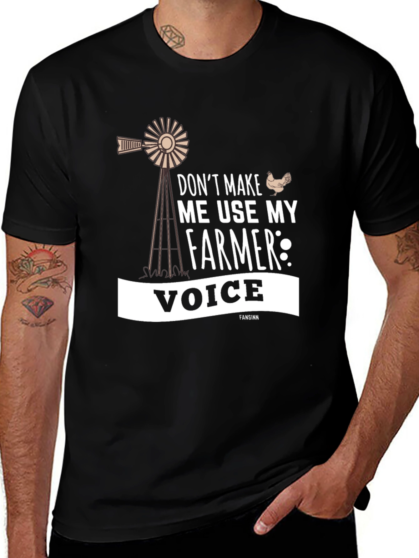 Funny Farmer Voice Graphic Tee