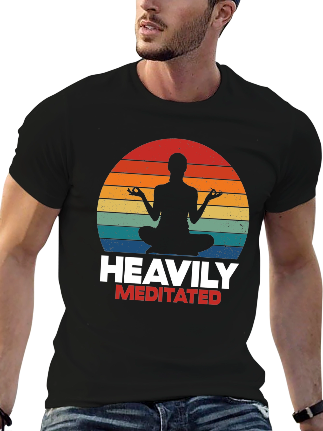 Heavily Meditated Yoga T-Shirt