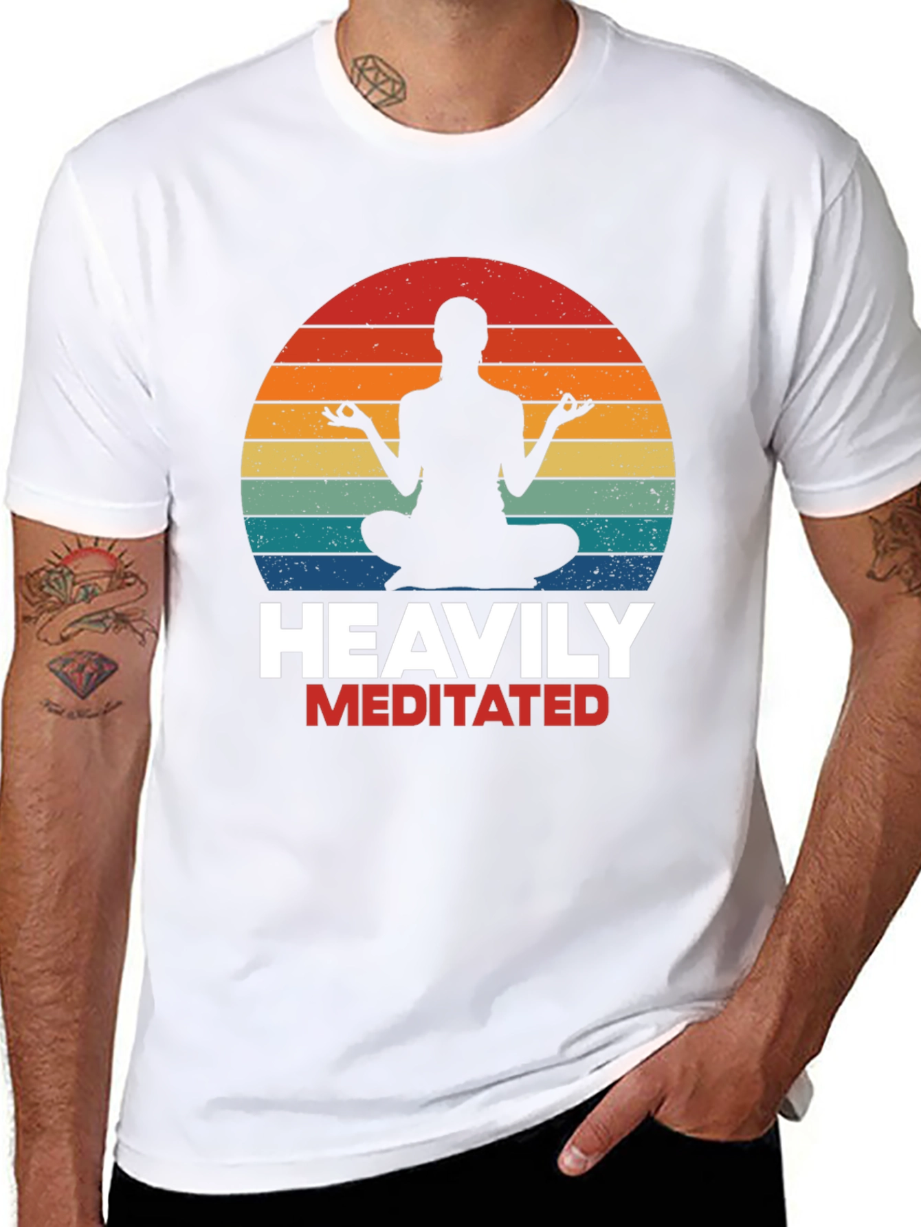Heavily Meditated Yoga T-Shirt