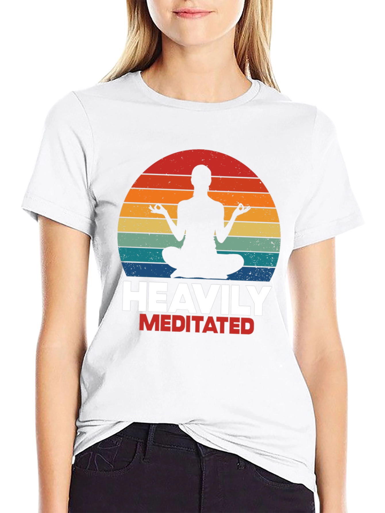 Heavily Meditated Yoga T-Shirt