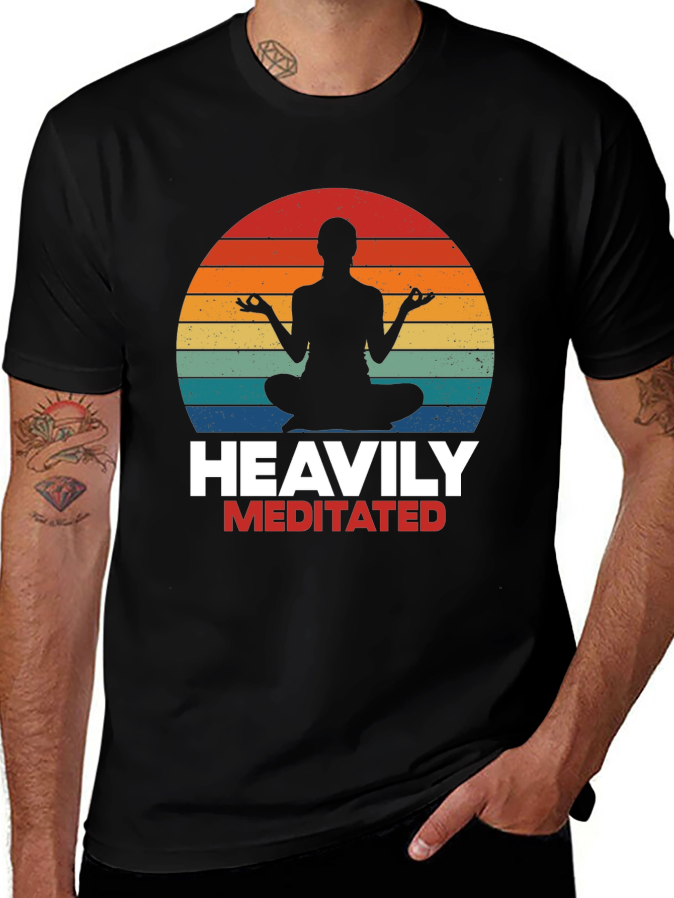 Heavily Meditated Yoga T-Shirt