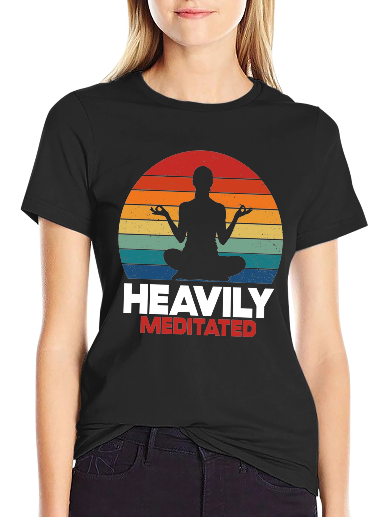 Heavily Meditated Yoga T-Shirt