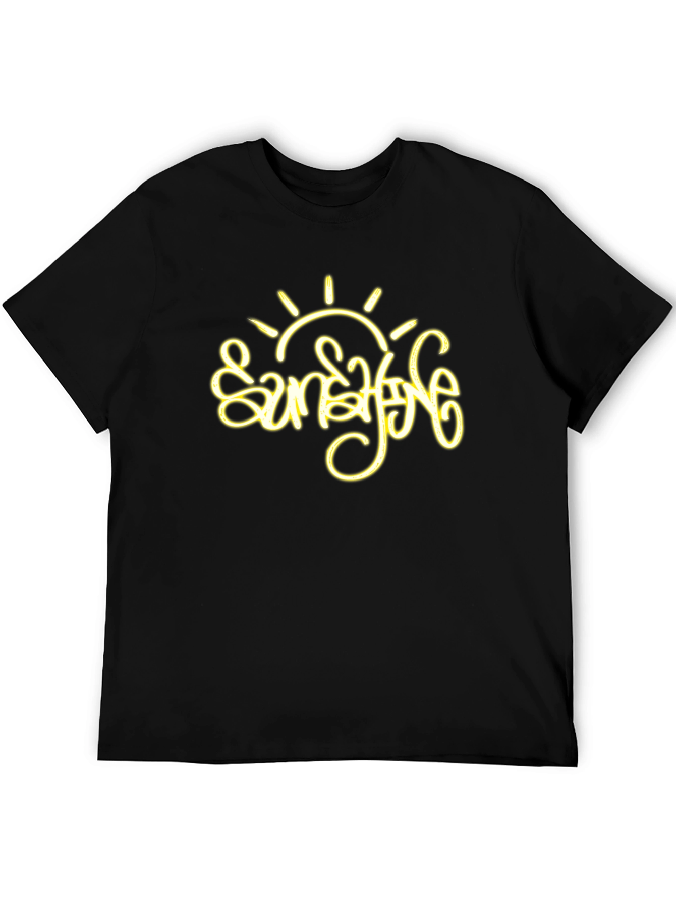 Sunshine Graphic Tee - Stylish Black T-Shirt