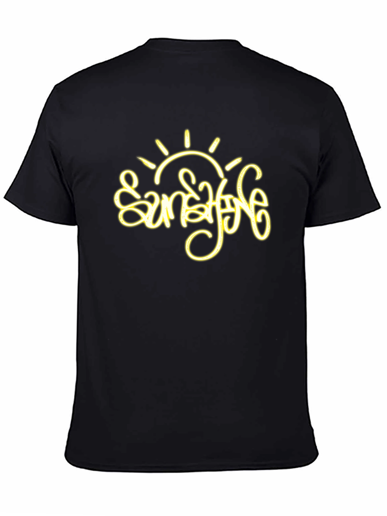 Sunshine Graphic Tee - Stylish Black T-Shirt