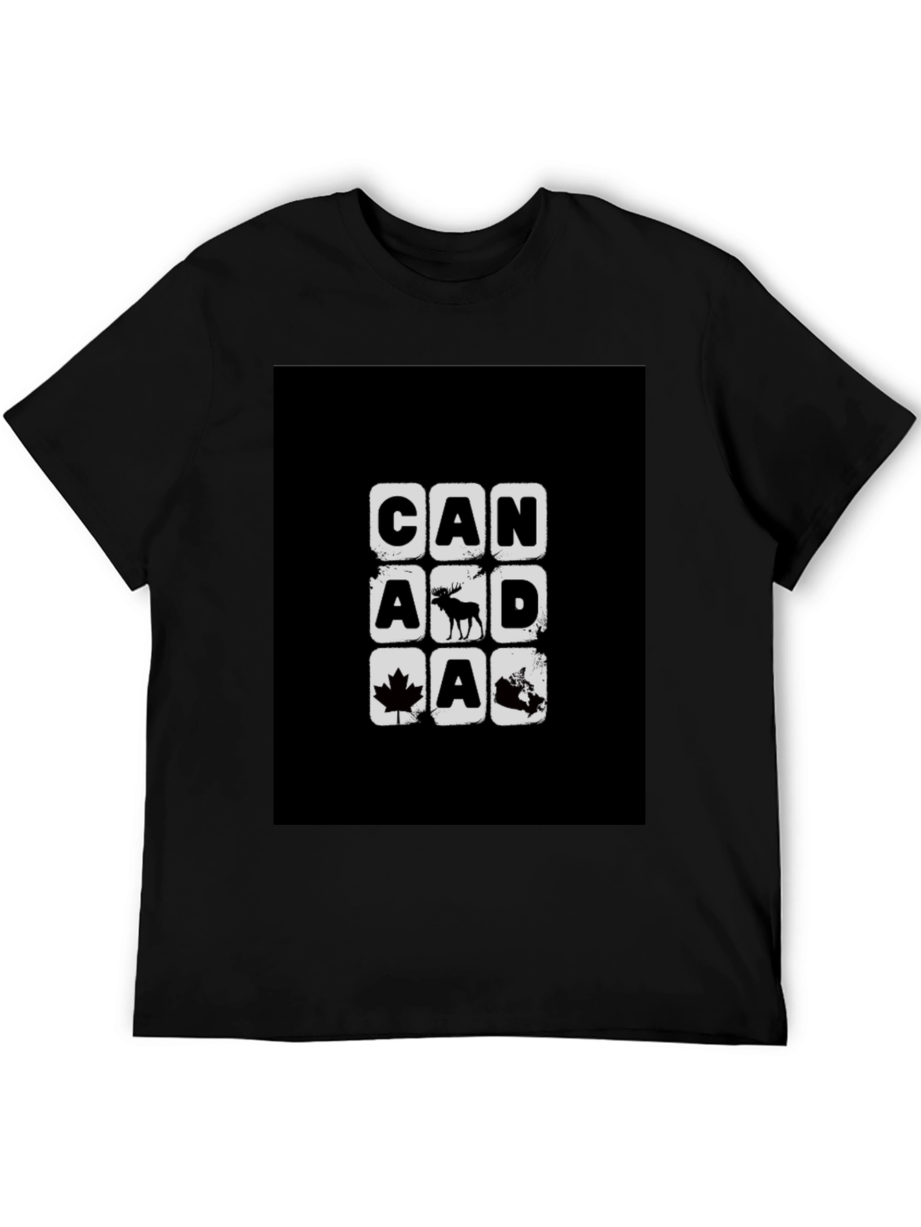 Canada T-Shirt Moose Maple Leaf Graphic Tee