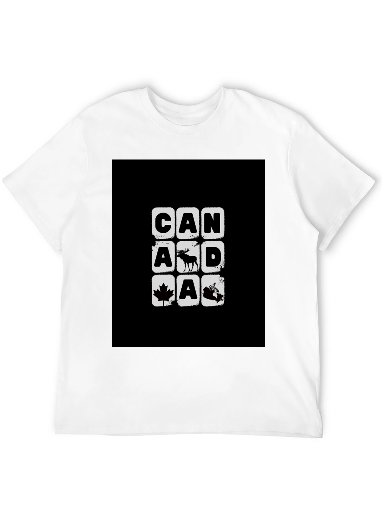 Canada T-Shirt Moose Maple Leaf Graphic Tee
