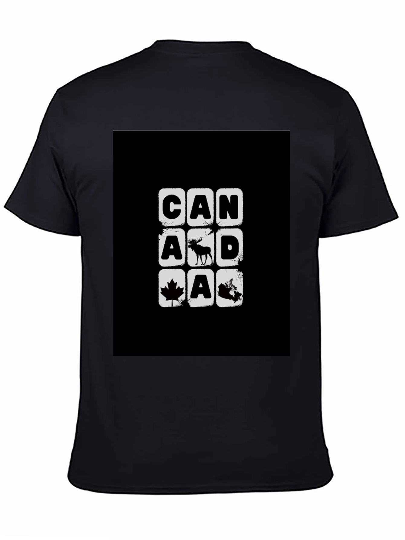 Canada T-Shirt Moose Maple Leaf Graphic Tee