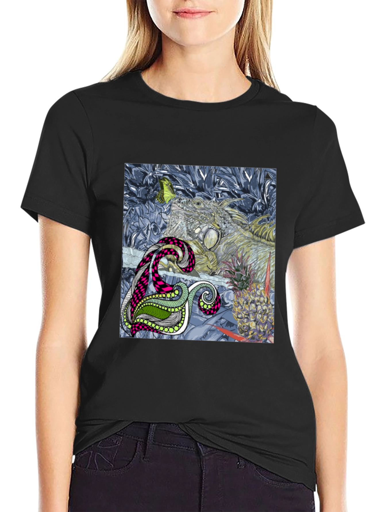 Tropical Print Mens T-Shirt